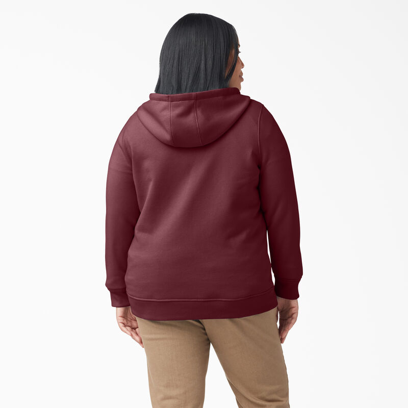 Dickies Plus Heavyweight Full-Zip Hoodie Burgundy Heather ID-Z7JnGSWF