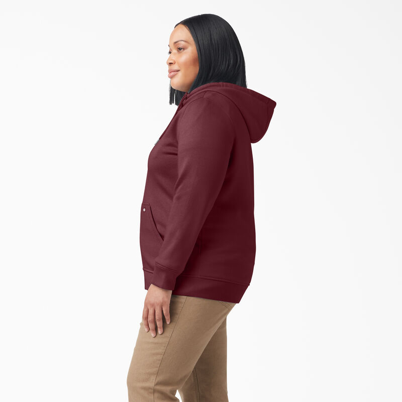 Dickies Plus Heavyweight Full-Zip Hoodie Burgundy Heather ID-Z7JnGSWF