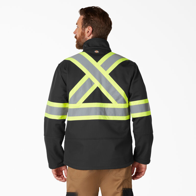 Dickies Hi Vis Safety Softshell Jacket Black ID-Z8a2CvLZ