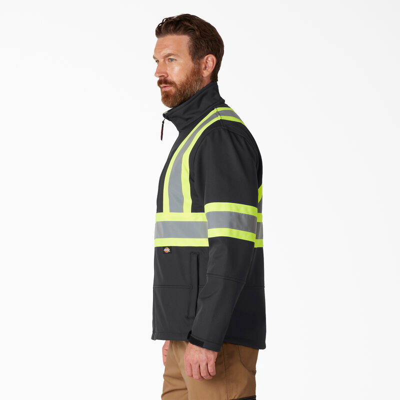 Dickies Hi Vis Safety Softshell Jacket Black ID-Z8a2CvLZ