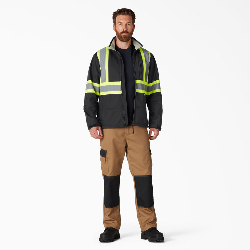 Dickies Hi Vis Safety Softshell Jacket Black ID-Z8a2CvLZ