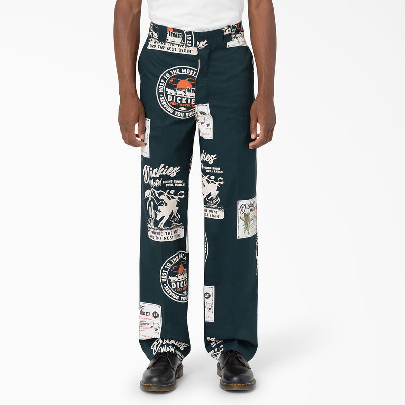 Dickies Greensburg Relaxed Fit Pants Dark Vintage Print ID-ZFiRfSmT