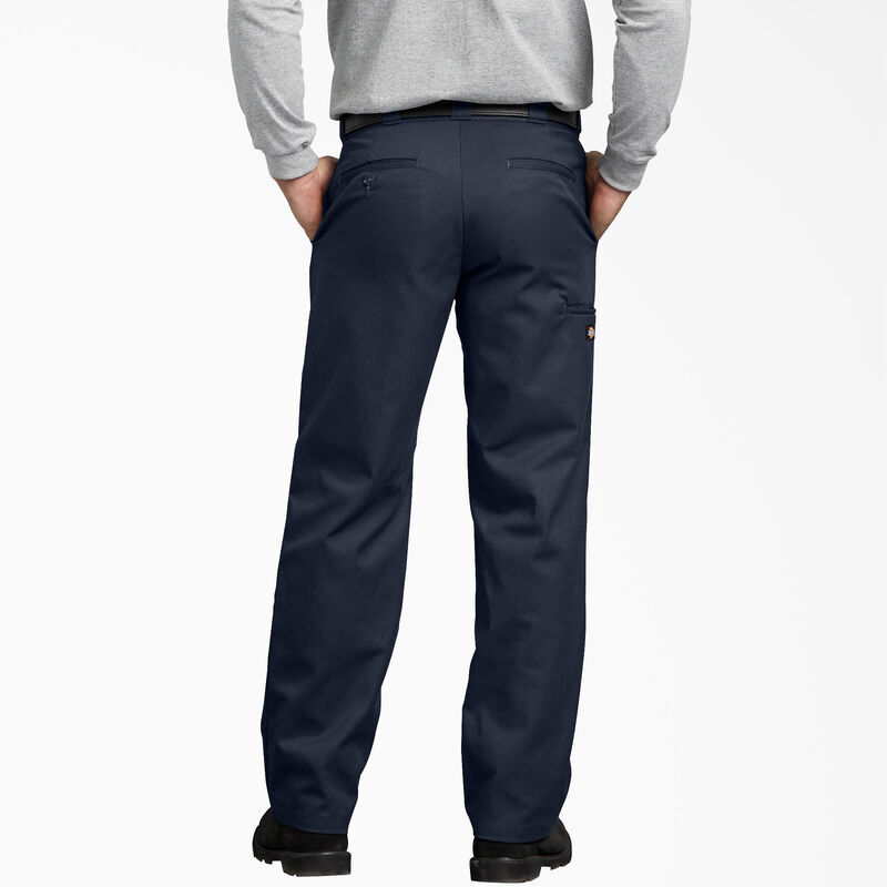 Dickies FLEX Regular Fit Double Knee Work Pants Dark Navy ID-ZLoZU6GO