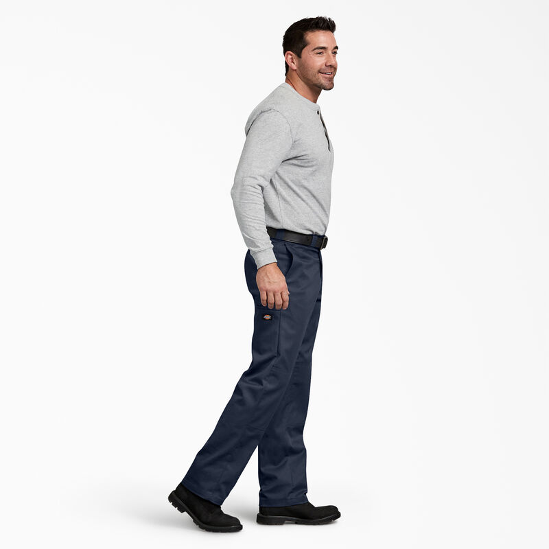 Dickies FLEX Regular Fit Double Knee Work Pants Dark Navy ID-ZLoZU6GO
