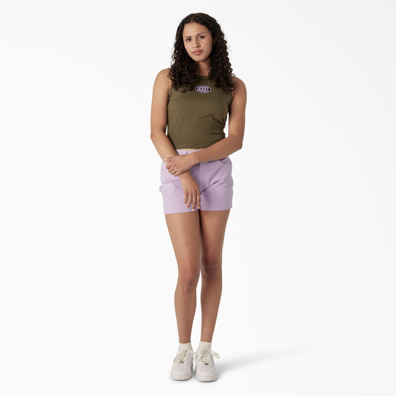 Dickies Racerback Cropped Tank Top Military Green ID-ZQYukRbo