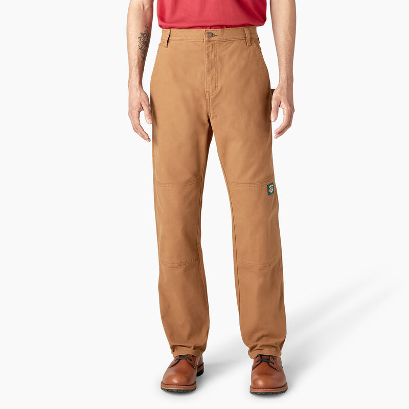 Dickies x Jameson Double Knee Pants Rinsed Brown Duck ID-ZYHVeTzi