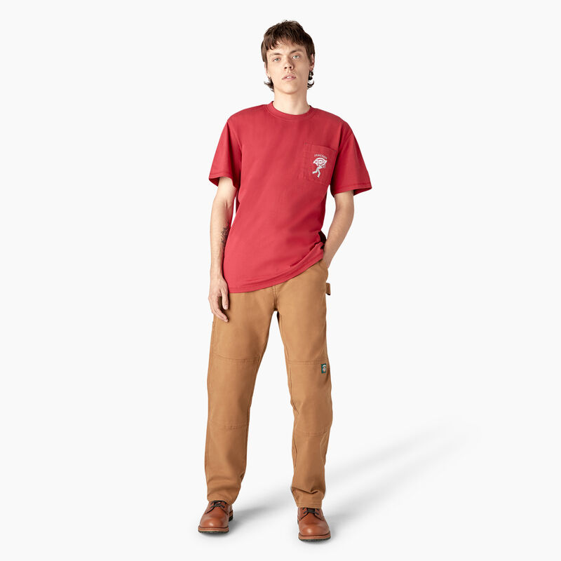 Dickies x Jameson Double Knee Pants Rinsed Brown Duck ID-ZYHVeTzi
