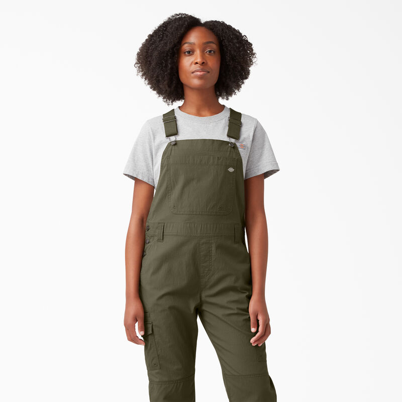 Dickies Cooling Ripstop Bib Overalls Rinsed Military Green ID-Zaeg28c7