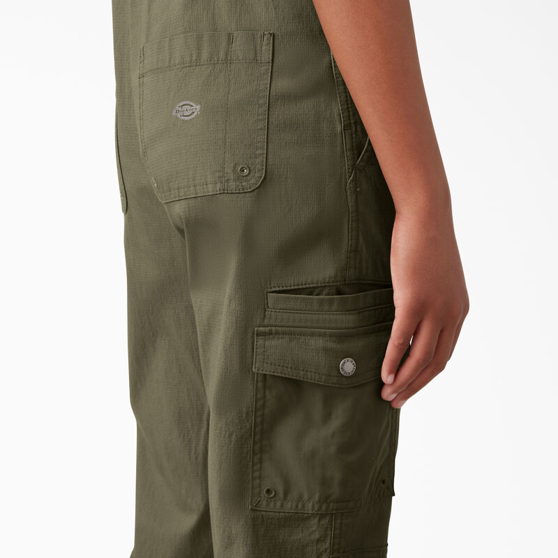 Dickies Cooling Ripstop Bib Overalls Rinsed Military Green ID-Zaeg28c7