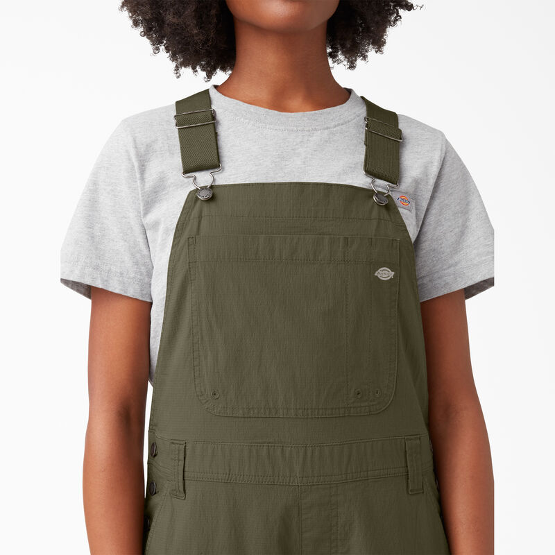 Dickies Cooling Ripstop Bib Overalls Rinsed Military Green ID-Zaeg28c7