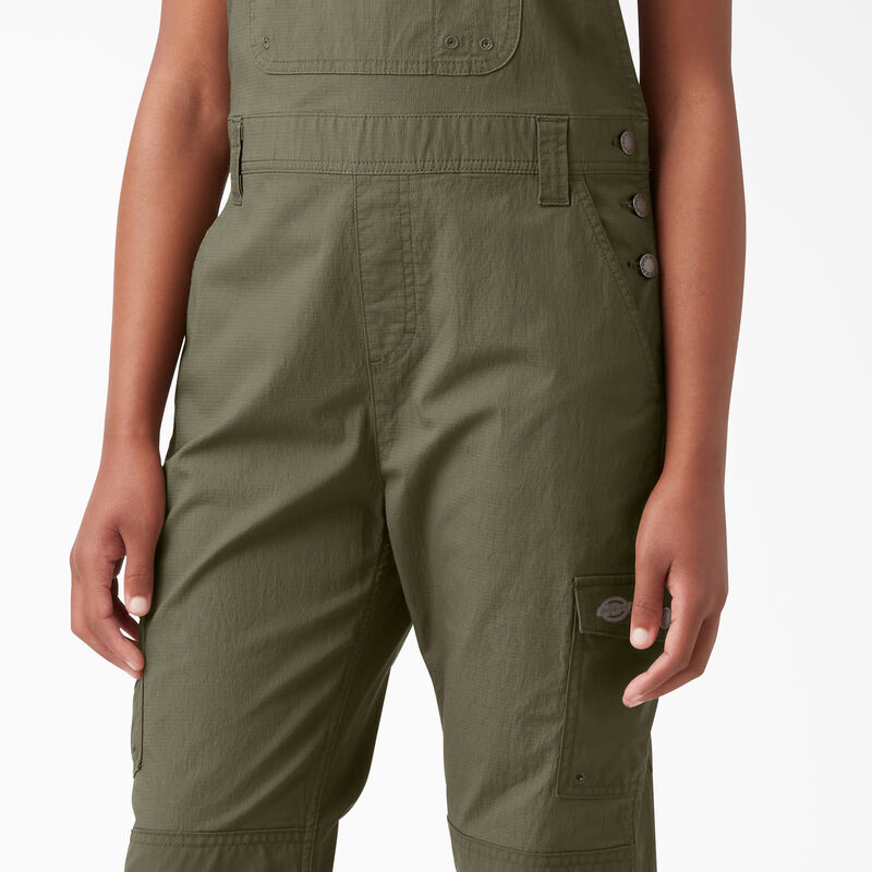 Dickies Cooling Ripstop Bib Overalls Rinsed Military Green ID-Zaeg28c7