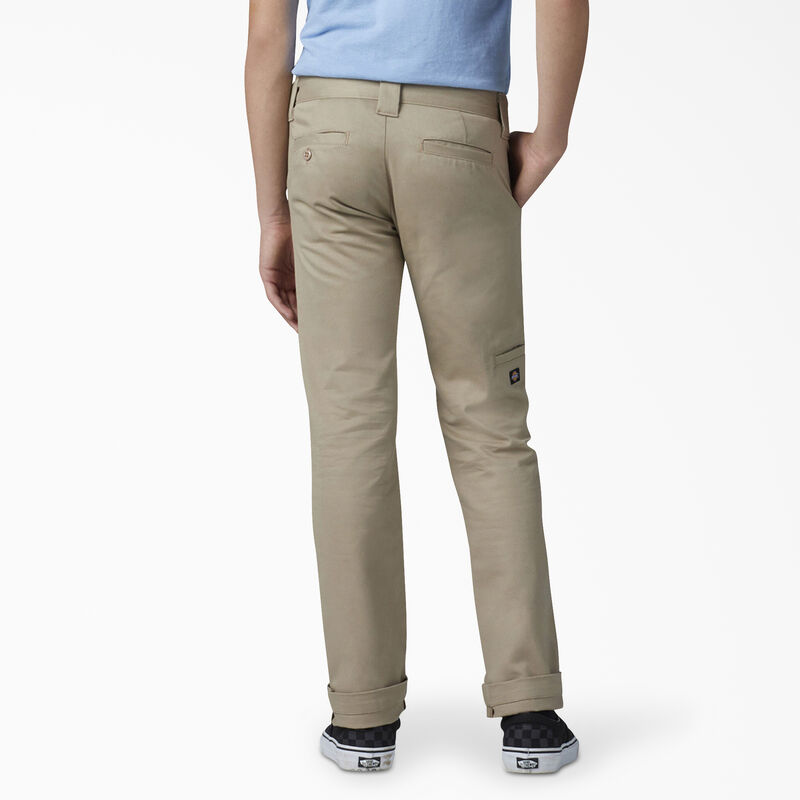 Dickies Boys' FLEX Skinny Fit Double Knee Pants, 4-20 Desert Sand ID-ZivoxVKo