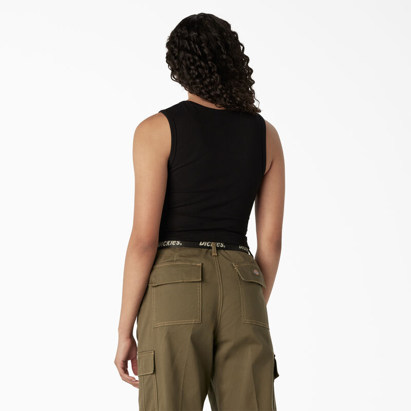 Dickies Graphic Cropped Tank Top Black ID-ZnN2raU7
