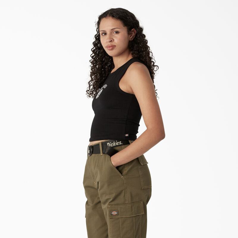 Dickies Graphic Cropped Tank Top Black ID-ZnN2raU7
