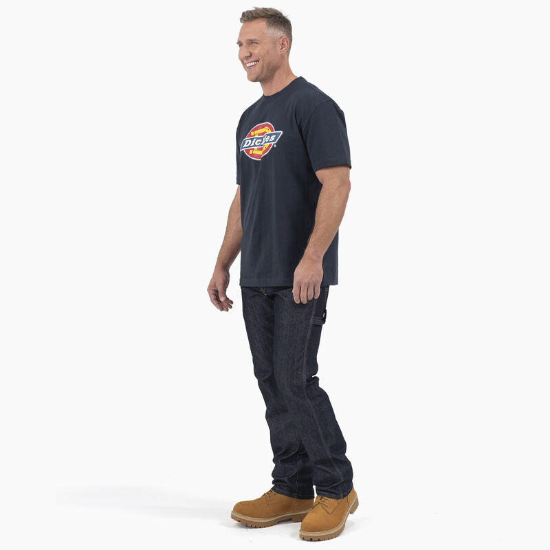 Dickies Short Sleeve Tri-Color Logo Graphic T-Shirt Dark Navy ID-ZqTY7Usq