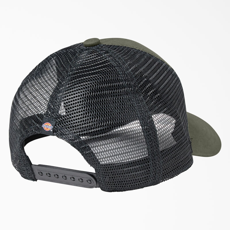 Dickies Workwear Patch Canvas Trucker Cap Moss Green ID-a1u6G4LJ