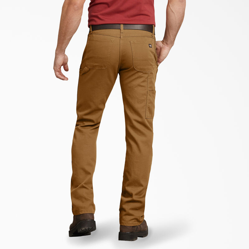 Dickies FLEX Regular Fit Duck Carpenter Pants Stonewashed Brown Duck ID-aFoDtrZ4