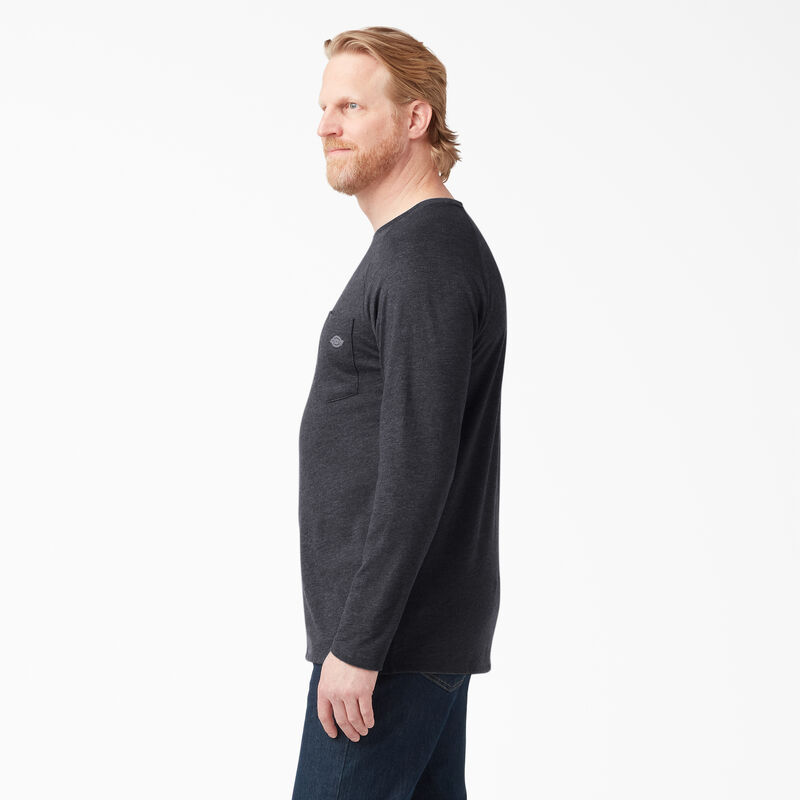 Dickies Cooling Long Sleeve Pocket T-Shirt Heather Black ID-aNyRbS81