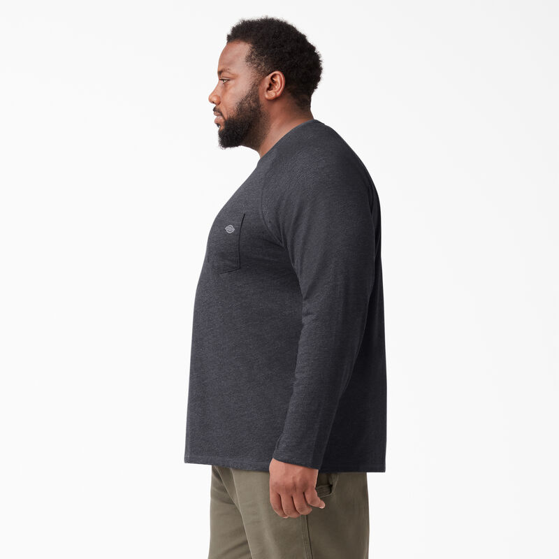 Dickies Cooling Long Sleeve Pocket T-Shirt Heather Black ID-aNyRbS81