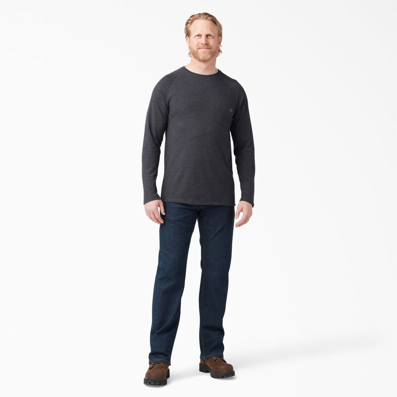 Dickies Cooling Long Sleeve Pocket T-Shirt Heather Black ID-aNyRbS81
