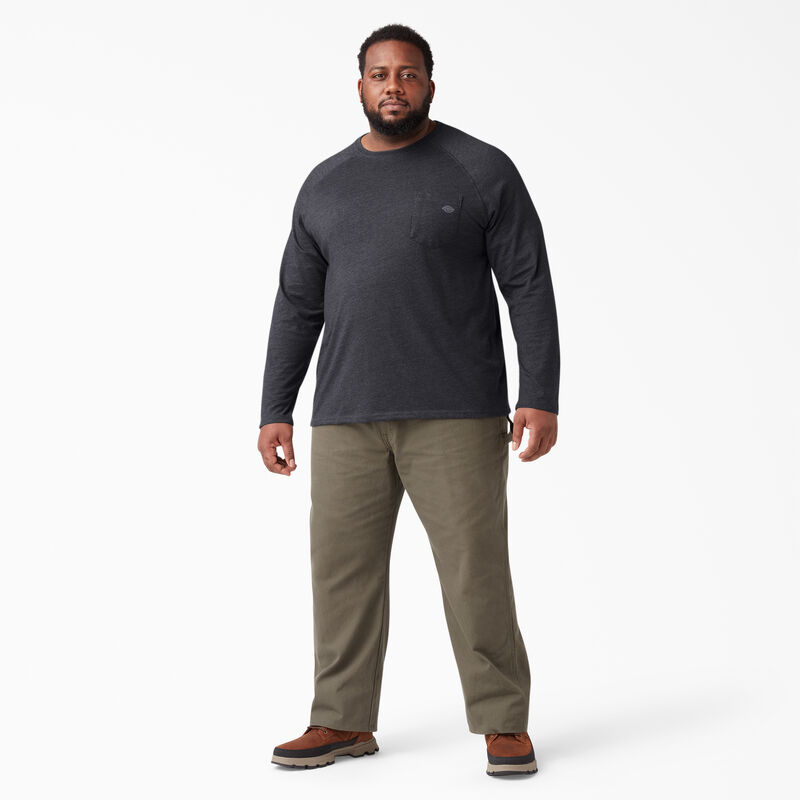 Dickies Cooling Long Sleeve Pocket T-Shirt Heather Black ID-aNyRbS81
