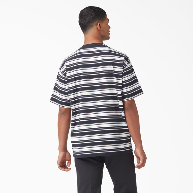 Dickies Relaxed Fit Striped Pocket T-Shirt Black Variegated Stripe ID-aOLs4aMu
