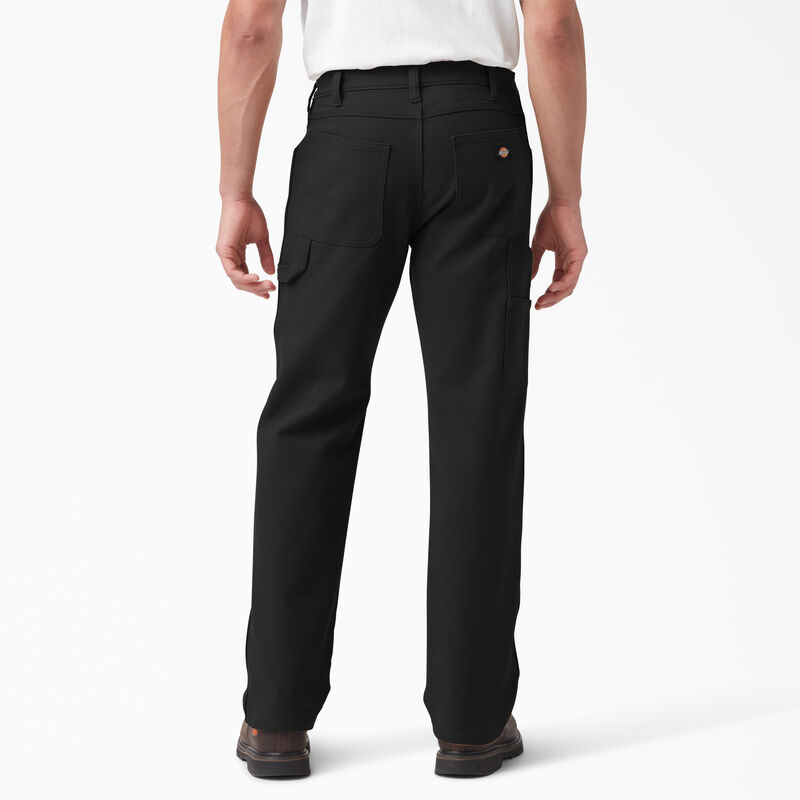 Dickies FLEX Lined Regular Fit Duck Carpenter Pants Rinsed Black ID-aRvcP8No