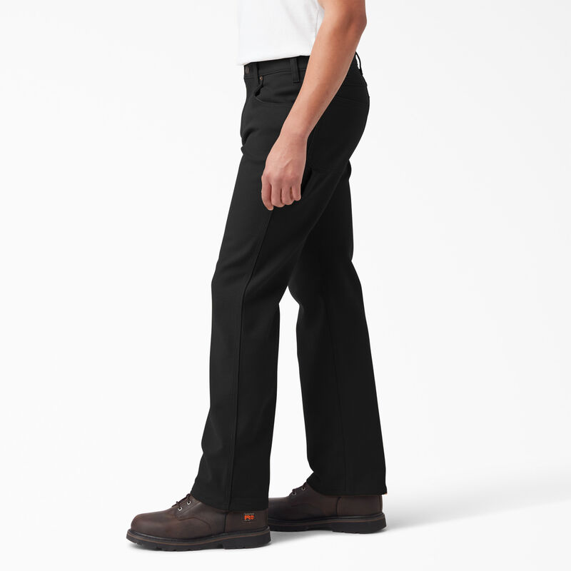 Dickies FLEX Lined Regular Fit Duck Carpenter Pants Rinsed Black ID-aRvcP8No