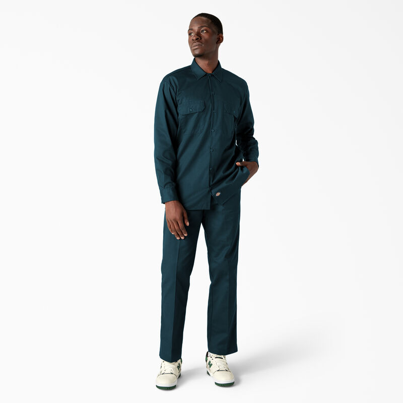 Dickies Long Sleeve Work Shirt Reflecting Pond ID-aWlSXbm7