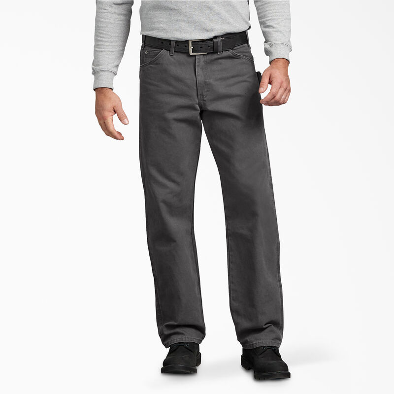 Dickies Relaxed Fit Sanded Duck Carpenter Pants Rinsed Slate ID-aaLKTKgb