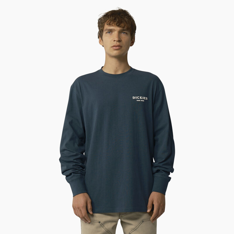 Dickies Oatfield Long Sleeve T-Shirt Airforce Blue ID-aqnqlJWz