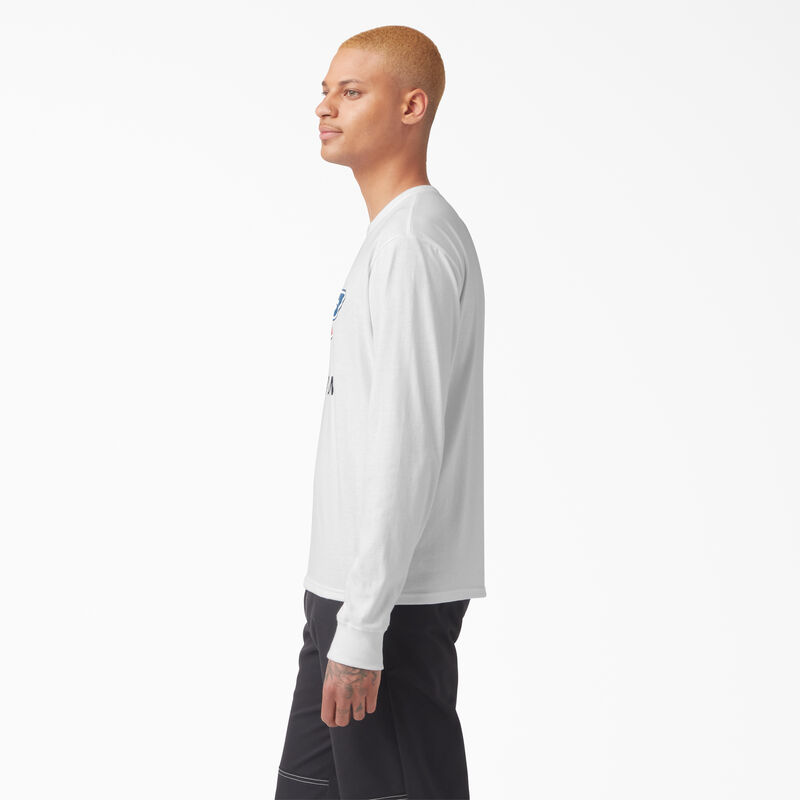 Dickies Skateboarding Logo Graphic Long Sleeve T-Shirt White ID-az8TZ0cw