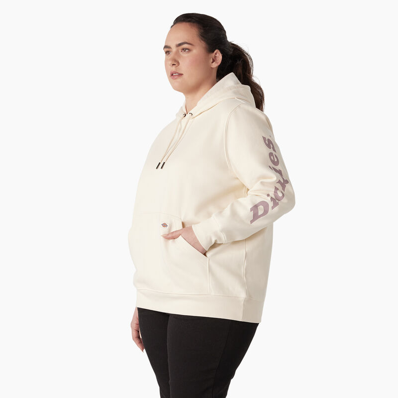 Dickies Plus Heavyweight Logo Sleeve Pullover Antique White ID-b2OVA1Nv