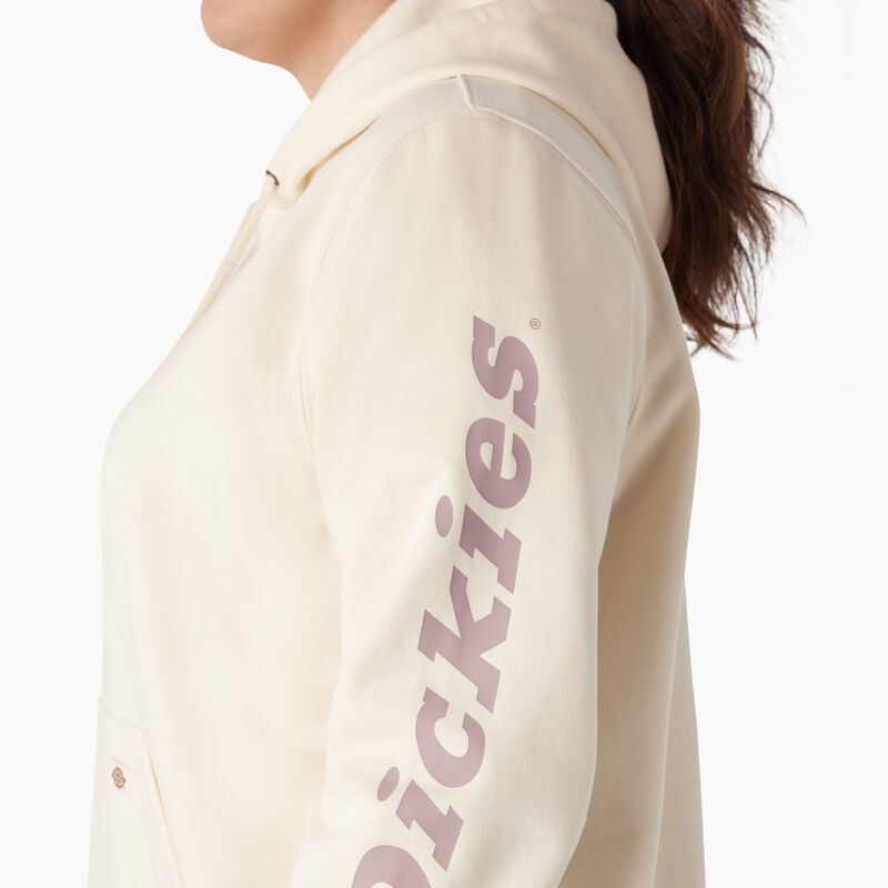 Dickies Plus Heavyweight Logo Sleeve Pullover Antique White ID-b2OVA1Nv