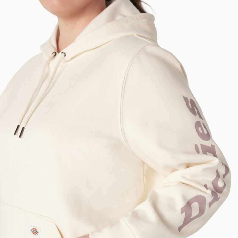 Dickies Plus Heavyweight Logo Sleeve Pullover Antique White ID-b2OVA1Nv