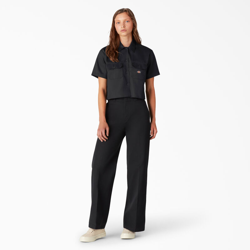 Dickies Cropped Work Shirt Black ID-b954pObb