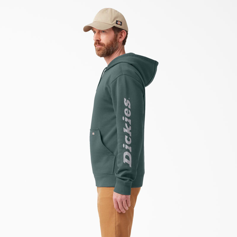 Dickies Water Repellent Logo Sleeve Hoodie Lincoln Green ID-bWp3HkI2