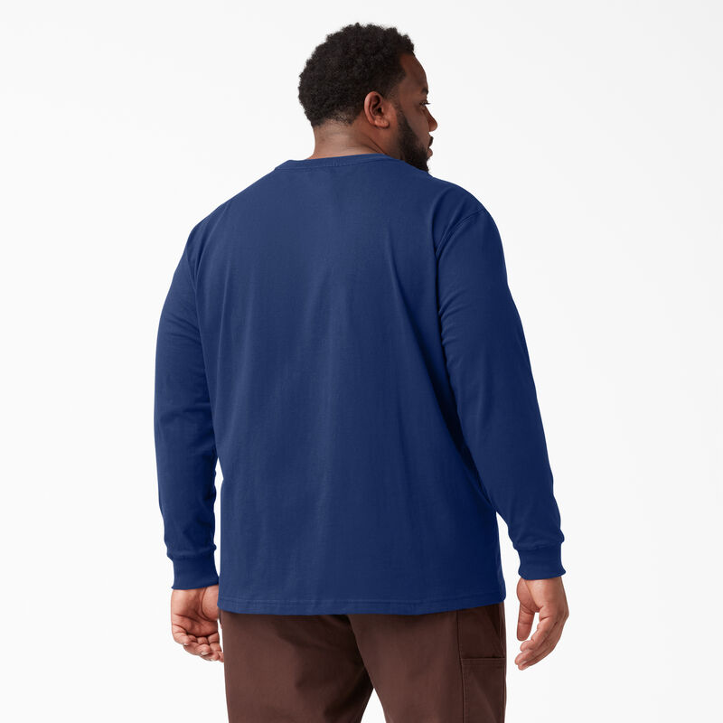 Dickies Heavyweight Long Sleeve Pocket T-Shirt Deep Blue ID-bv5B1It1