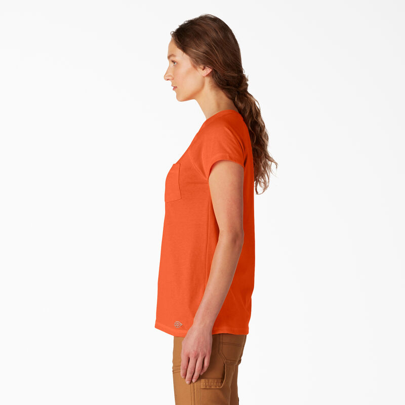 Dickies Cooling Short Sleeve Pocket T-Shirt Bright Orange ID-c3V9keGO