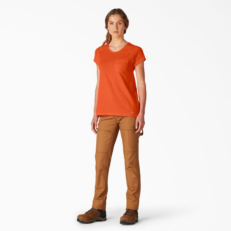 Dickies Cooling Short Sleeve Pocket T-Shirt Bright Orange ID-c3V9keGO