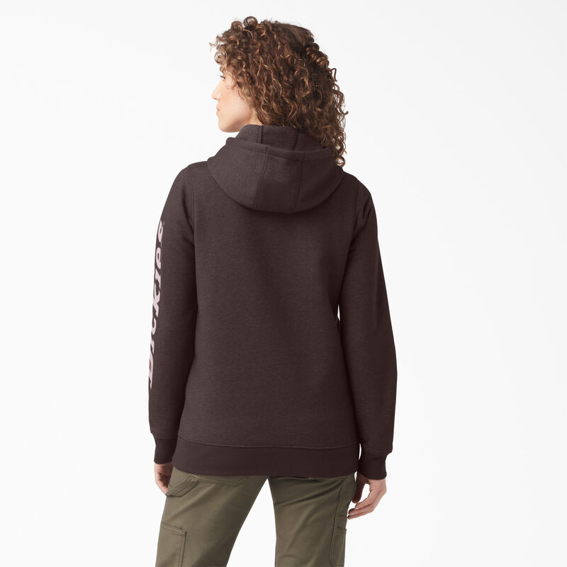 Dickies Heavyweight Logo Sleeve Pullover Chocolate Brown Heather ID-c4HLSv7F