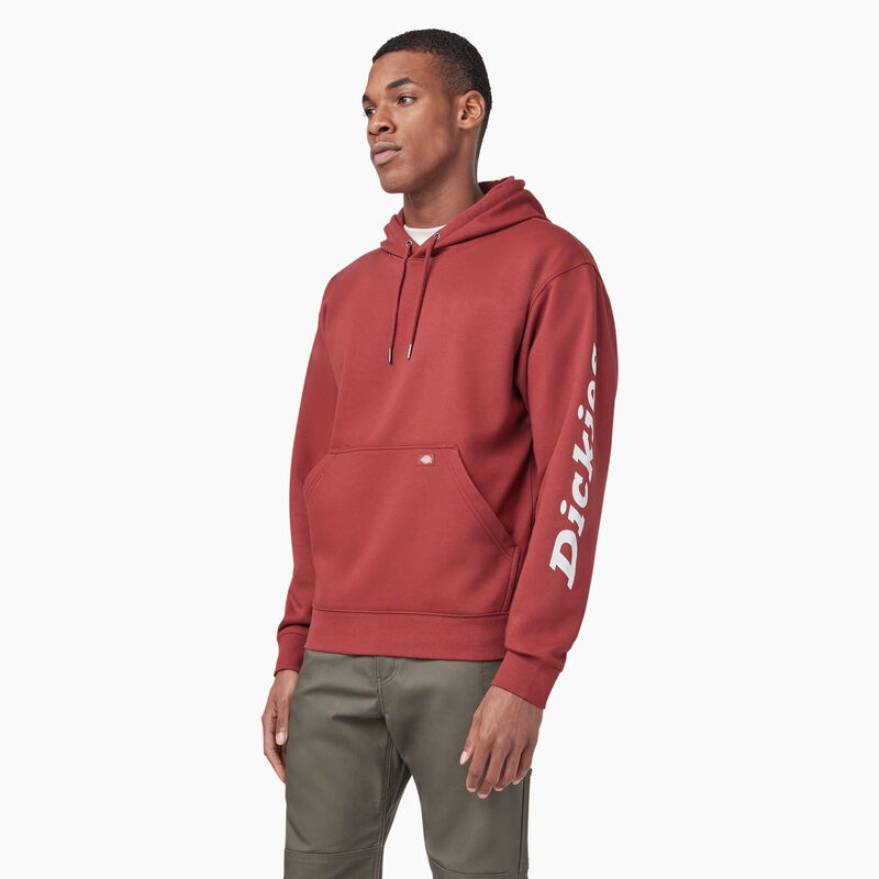Dickies Water Repellent Logo Sleeve Hoodie Fired Brick ID-cCUZre5M
