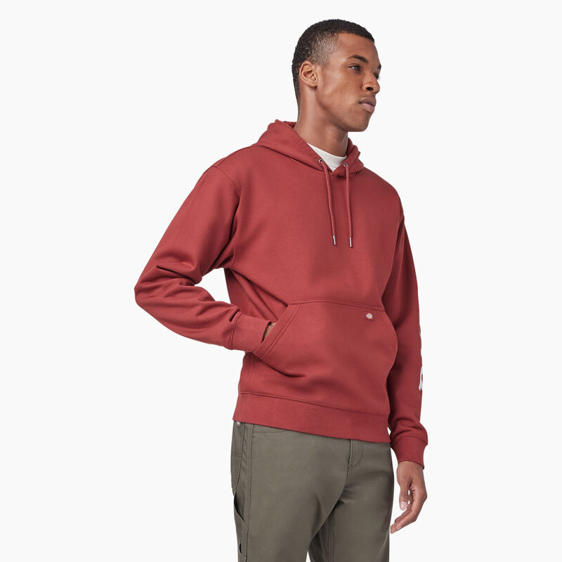 Dickies Water Repellent Logo Sleeve Hoodie Fired Brick ID-cCUZre5M