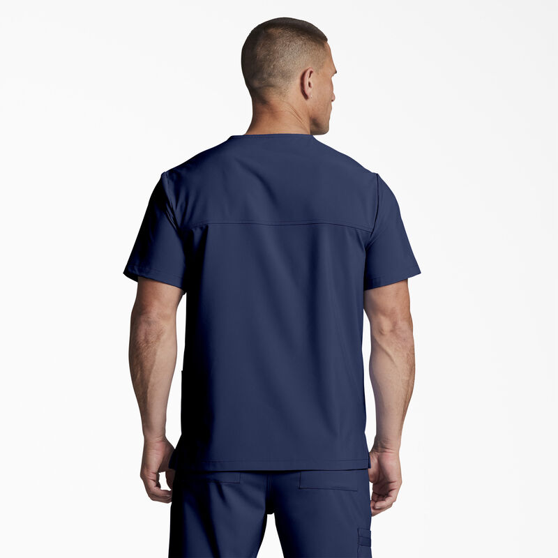 Dickies Unisex EDS Essentials V-Neck Scrub Top Navy Blue ID-chVCVPTM