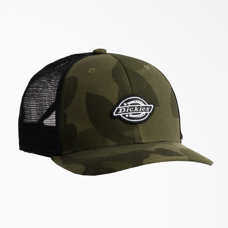 Dickies Low Pro Logo Trucker Hat Olive Camouflage ID-crAHAhYo