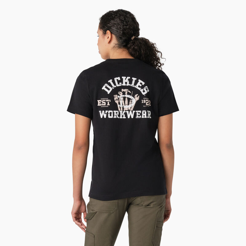 Dickies Heavyweight Workwear Graphic T-Shirt Black ID-csvLJGsC