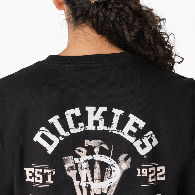 Dickies Heavyweight Workwear Graphic T-Shirt Black ID-csvLJGsC