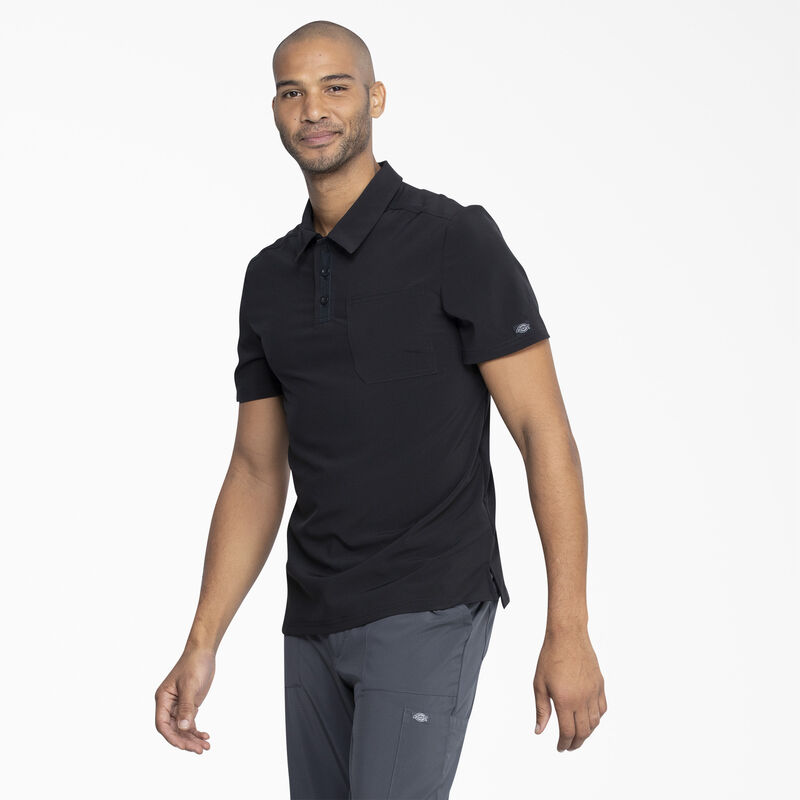 Dickies Men's EDS Essentials Medical Polo Shirt Black ID-cu4FPQZR