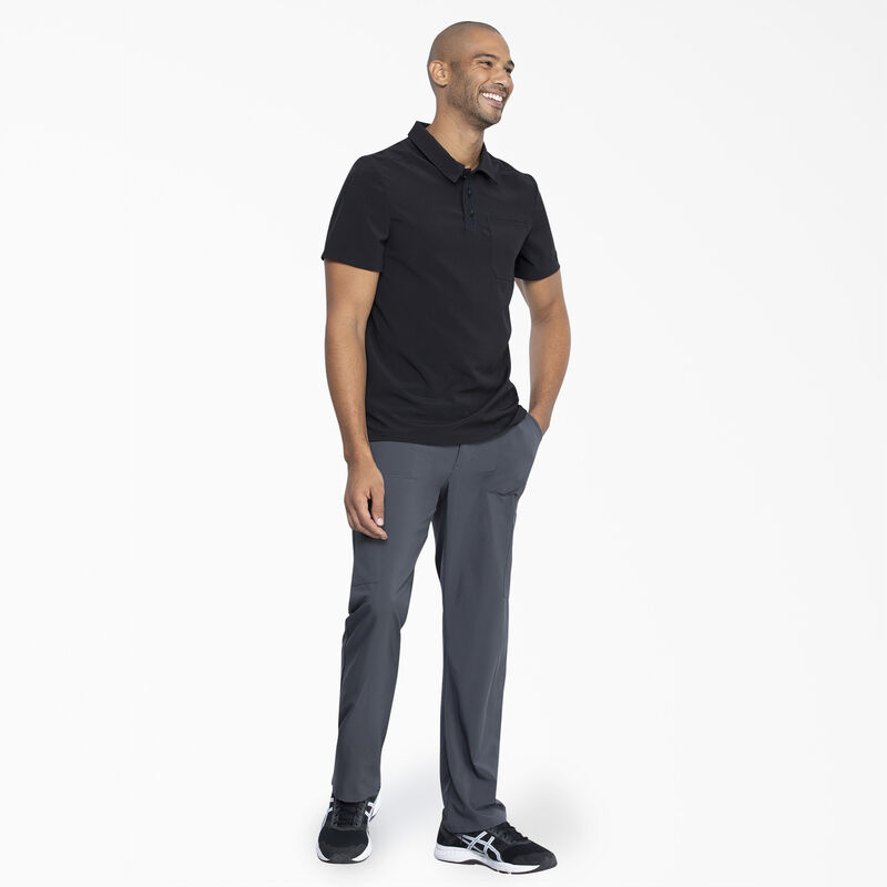 Dickies Men's EDS Essentials Medical Polo Shirt Black ID-cu4FPQZR