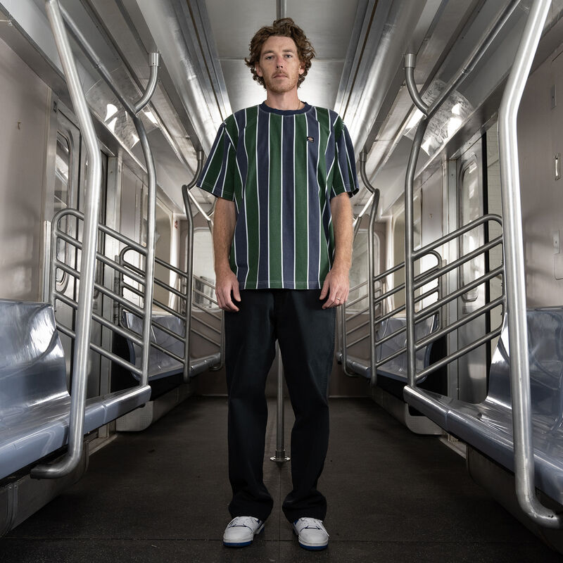 Dickies Jake Hayes Striped T-Shirt Navy/Pine Stripe ID-d3VEtBSQ